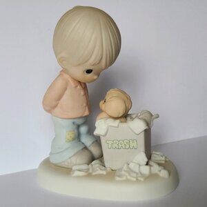 Vintage Precious Moments Boy Friendship Collectible Porcelain Figurine
